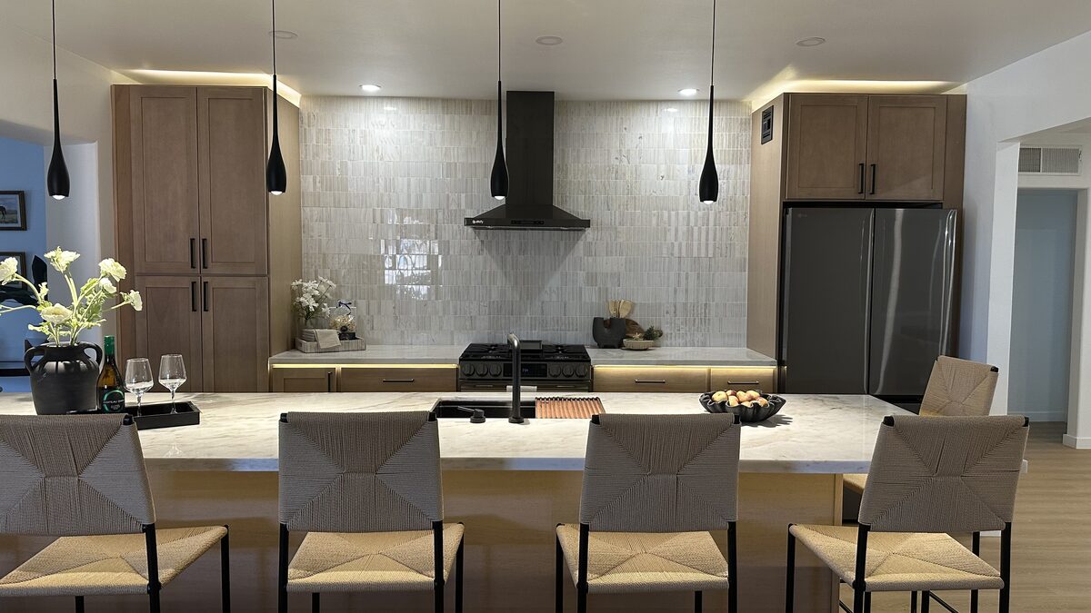 Kitchen island remodel in North Scottsdale