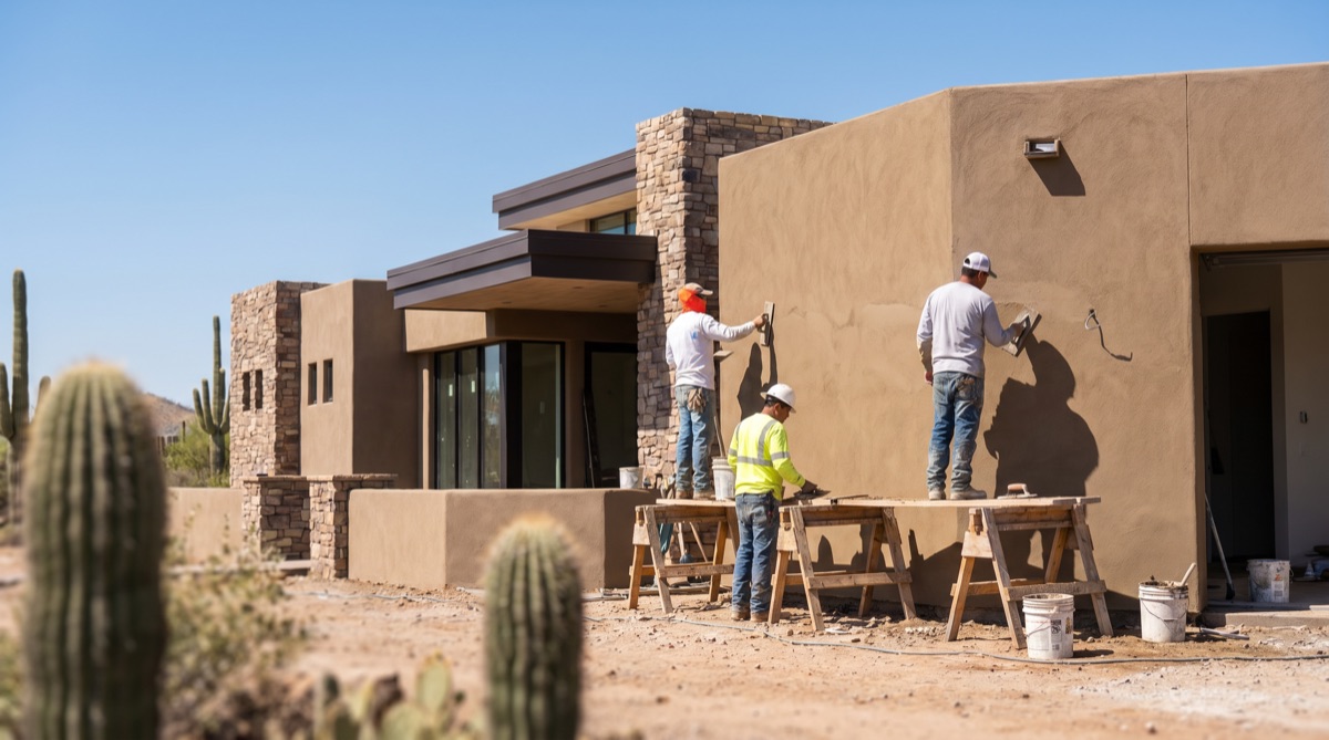 Stucco project in Chandler