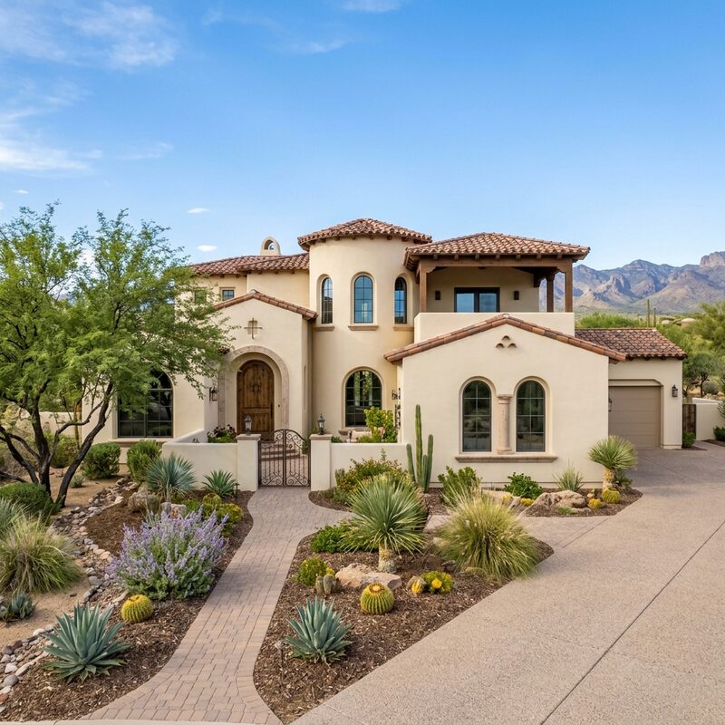 Stucco repair and finishing in Surprise home